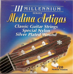 Medina Artigas Millenium 720B Special Nylon / Silver Plated Wound Medium Tension 