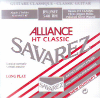 Savarez 540RH Alliance HT Classic POLISHED Classical Guitar Strings Normal Tension
