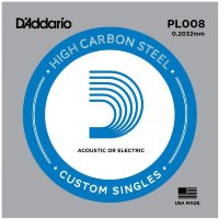 D'Addario PL008 Plain Steel 008
