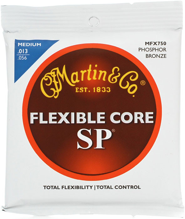 Martin MFX750 SP Flexible Core 92/8 Phosphor Bronze Medium 13/56