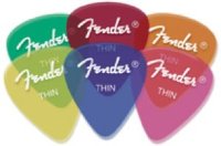 Fender 351 California Clear Guitar Pick Thin (10шт)