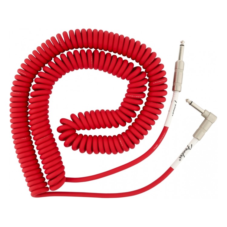 Кабель інструментальний FENDER CABLE ORIGINAL SERIES 30' COILS FIESTA RED