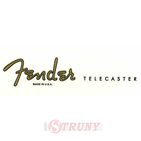 Деколь Fender Telecaster Made in USA Gold