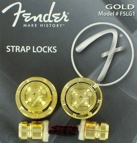 Fender STRAP LOCKS GOLD PAIR FSLG1 Замковое крепление для ремня