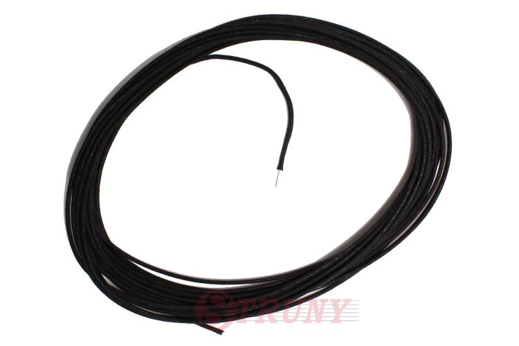 Gavitt Вінтажний «тканинний» кабель 22AWG чорний (0,5м)