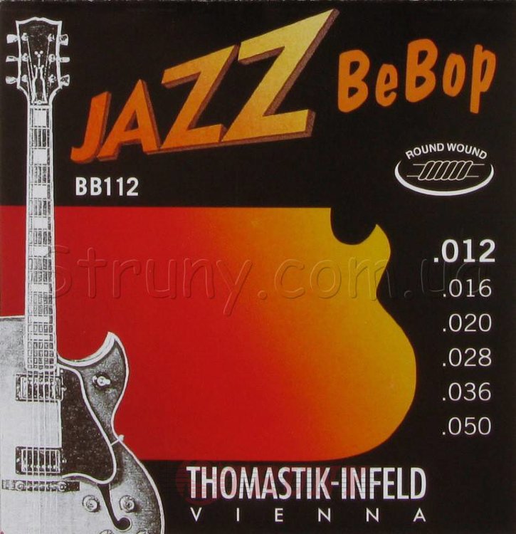 Thomastik-Infeld BB112 Jazz BeBop Light Guitar Strings 12/50