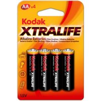 Kodak AA LR06 XtraLife Батарейка пальчиковая (4шт)