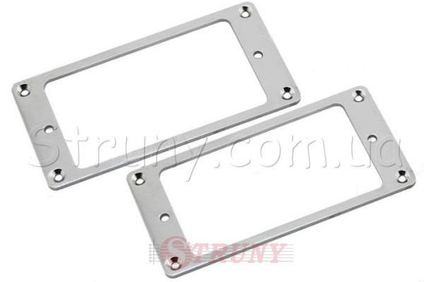 Metallor MR007 СR (flat) Рамки для хамбакера металлические хром (комплект)
