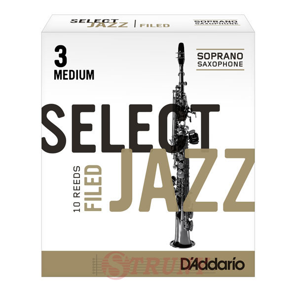 RICO RSF10SSX3M Трости сопрано саксофона Select Jazz 3 Medium