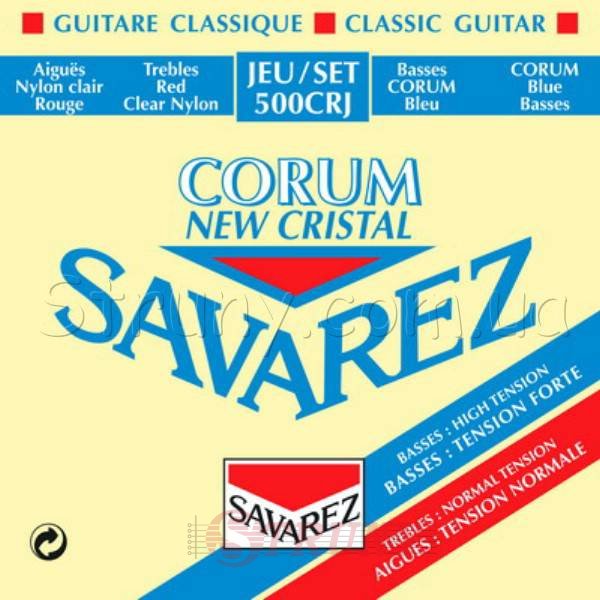 Savarez 500CRJ Corum New Cristal Classical Guitar Strings Mixed Tension