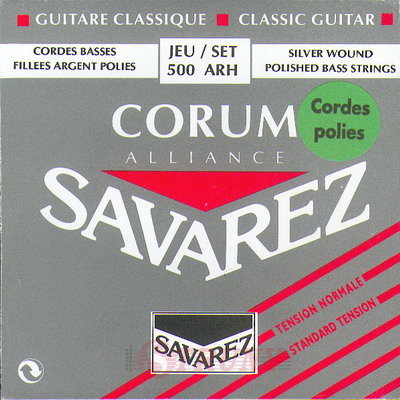 Savarez 500ARH Corum Alliance POLISHED Classical Guitar Strings Normal Tension