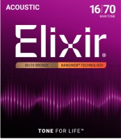 Elixir Acoustic Bronze NanoWeb Baritone 16/70 Elixir Acoustic Bronze NanoWeb Baritone 16/70