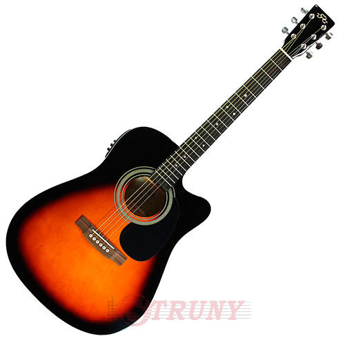 Електро-акустична гітара SX MD160CE/VS