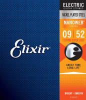 Elixir 12007 Nanoweb Nickel Plated Steel 7-String Super Light 9/52