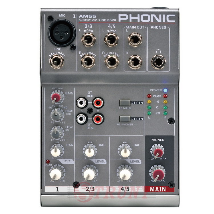 Phonic AM 55 Мікшерний пульт