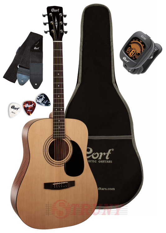 Акустична гітара Cort TRAILBLAZER PACK CAP-810 (Open Pore) набір