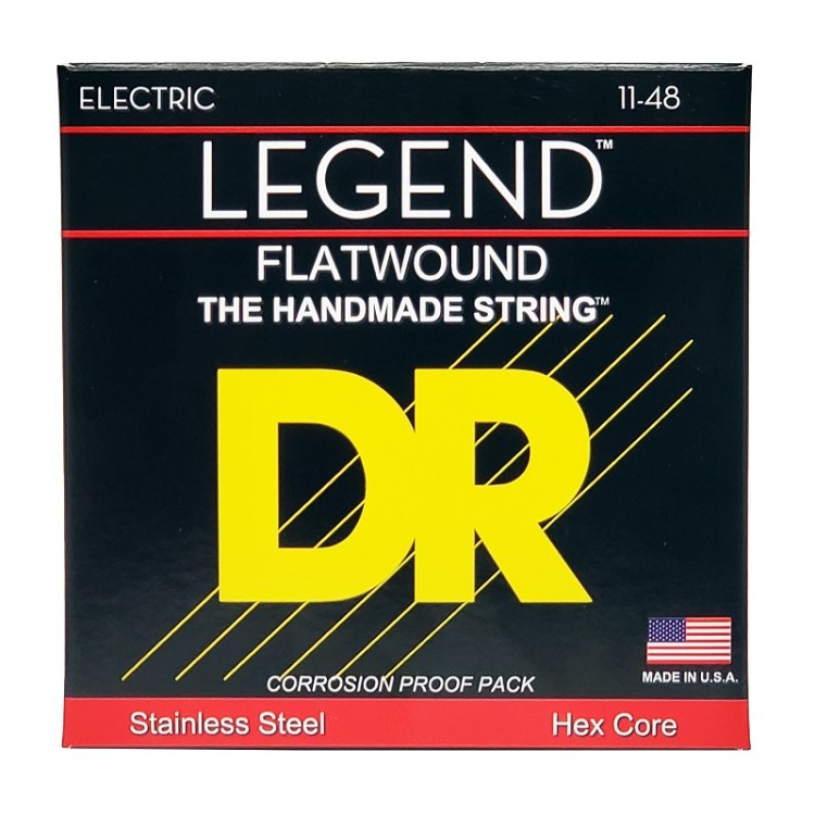 DR Strings LEGEND Flatwound Electric - Medium Light (11-48) DR Strings LEGEND Flatwound Electric - Medium Light (11-48)
