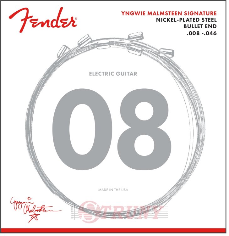Fender Yngwie Malmsteen Signature Electric Guitar Strings 8/46
