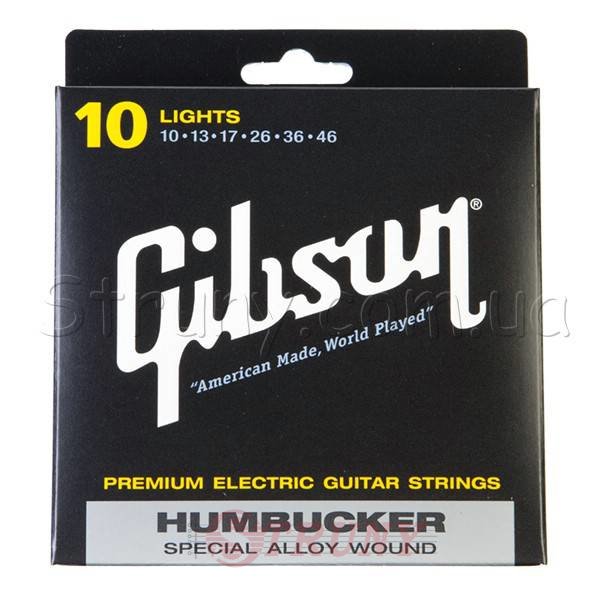 Gibson SEG-SA10 Humbucker Electric Guitar Strings 10/46