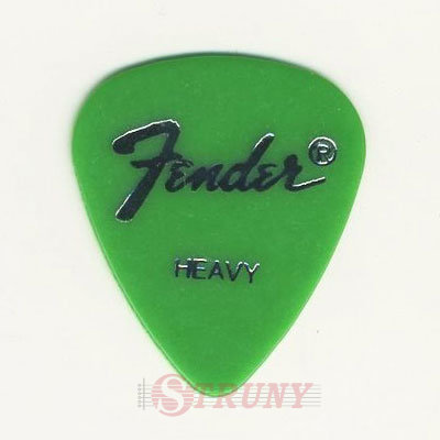 Fender Green Guitar Pick Heavy