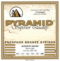Pyramid Phosphor Bronze Acoustic Guitar Strings Semi Light 11-50