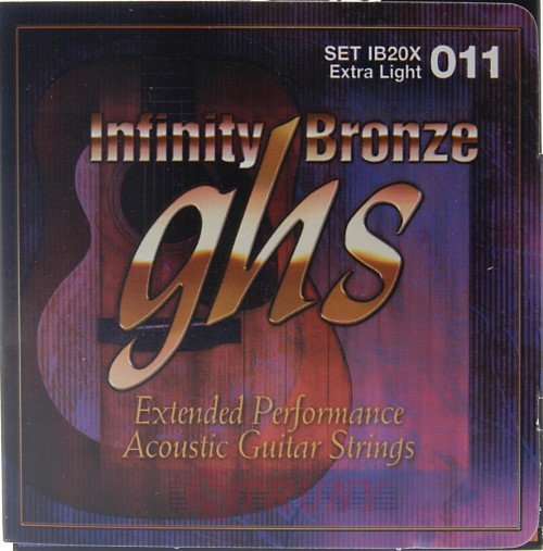 GHS IB20X Infinity Bronze Acoustic Guitar Strings 11/50