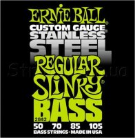 Ernie Ball 2842 Regular Slinky Stainless Steel Bass Strings 50/105