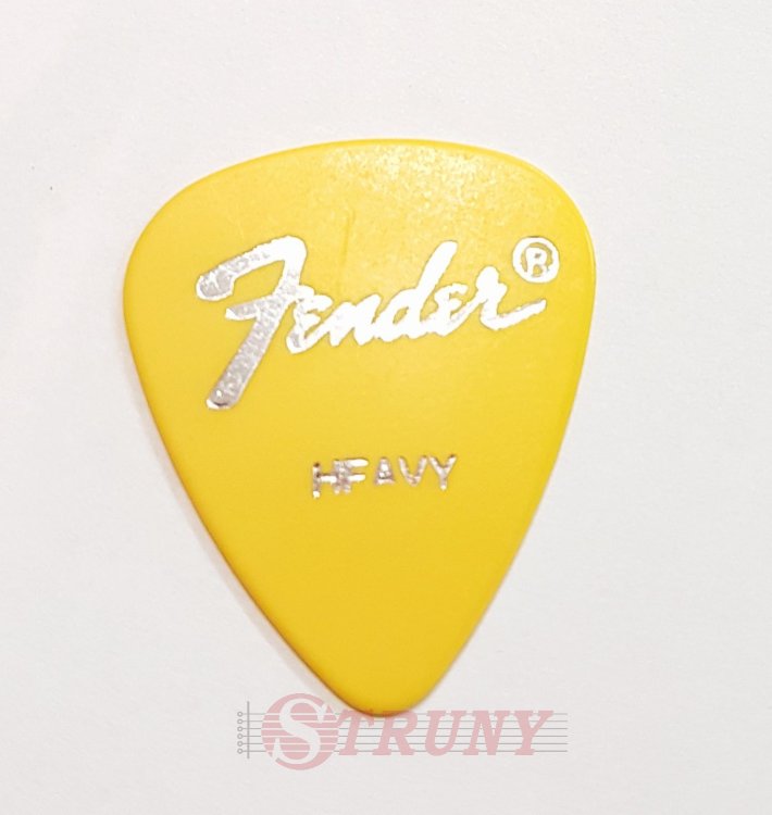 Fender Yellow Guitar Pick Heavy