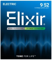 Elixir Optiweb Nickel Plated Steel 7-String Super Light 9/52