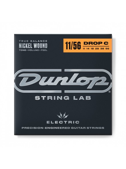DUNLOP DEN1156DC NICKEL WOUND ELECTRIC GUITAR STRINGS 11-56 | DROP C