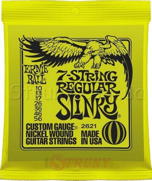 Ernie Ball 2621 7-string Regular Slinky Nickel Wound 10/56