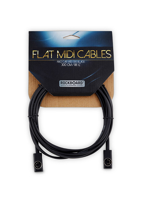 RockBoard RBO CAB MIDI 300 BK Flat MIDI Cable - Black, 300 cm MIDI кабель