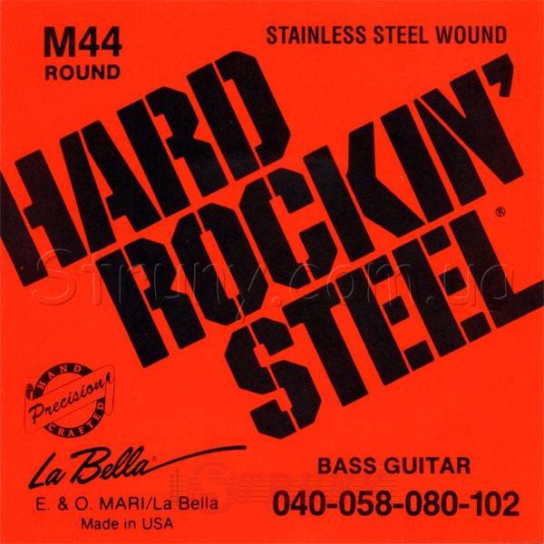 La Bella M44 Stainless Steel Bass Strings 40/102