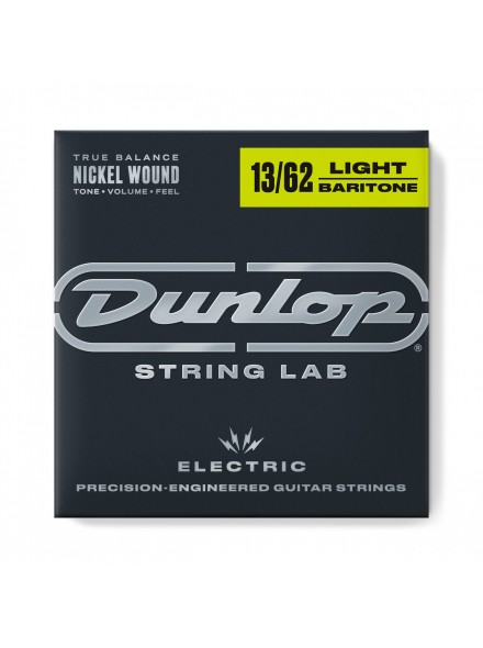 DUNLOP DEN1362 NICKEL WOUND ELECTRIC BARITONE GUITAR STRINGS (13-62)