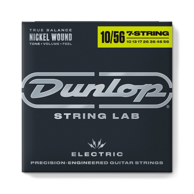 Dunlop DEN1056 Medium Nickel Plated Steel Electric Guitar 7 Strings 10/56