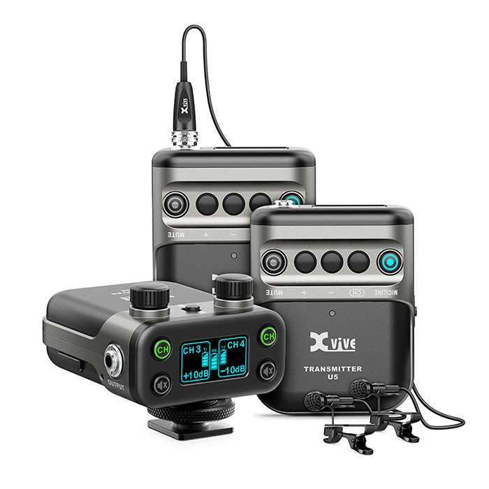 XVIVE U5T2 Wireless Audio for Video System Бездротова радіосистема з петличними мікрофонами