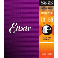 Elixir 16182 Nanoweb Phosphor Bronze Acoustic HD Light 13/53