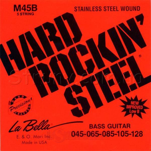 La Bella M45B Stainless Steel Bass Strings 45/128