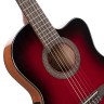 Класична гітара Cort Jade E Nylon (Burgundy Red Burst)