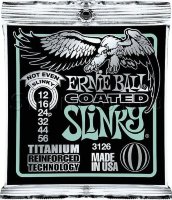 Ernie Ball 3126 Coated Titanium RPS Not Even Slinky Electric Guitar Strings 12/56