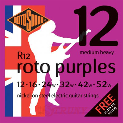 Rotosound R12 Nickel Electric Guitar Strings 12/52
