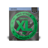 D'Addario EPS220-5 ProSteels Super Light Electric Bass Strings 40/125