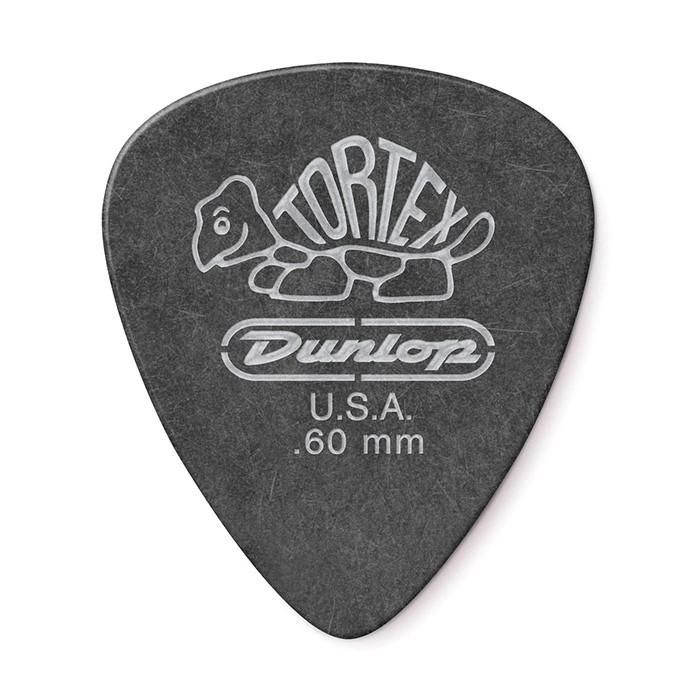 Dunlop 488P.60 TORTEX PITCH BLACK PLAYER'S PACK 0.60