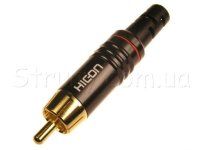 HICON HI-CM06-RED разъем RCA (тюльпан) штекер