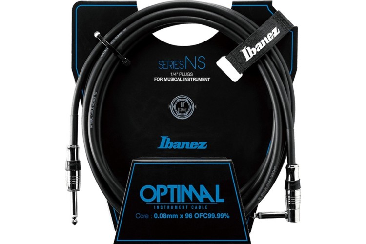 Кабель інструментальний IBANEZ NS10L INSTRUMENT CABLE 3M ANGLED
