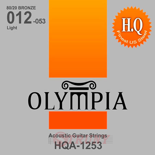 Olympia HQA-1253 80/20 Bronze Acoustic Guitar Strings Light 12/53