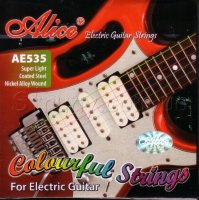 Alice AE535C SL Струни електрогітари кольорові 9/42