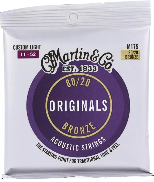 Martin Originals Acoustic 80/20 Bronze Custom Light (11-52)