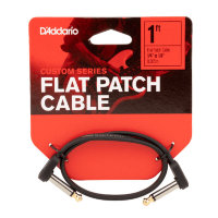 D’Addario PW-FPRR-01 Custom Series Flat Patch Cable 1' Патч-кабель