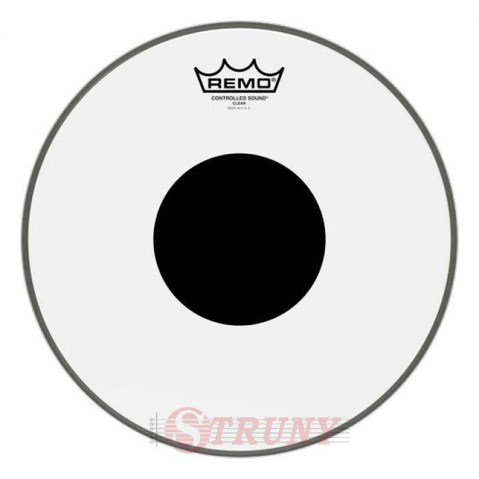 REMO CS 12" CLEAR BLACK DOT Пластик для барабана